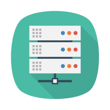 sunucu depolama veritabanı vektör çizim 