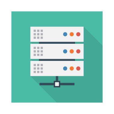 sunucu depolama veritabanı vektör çizim 