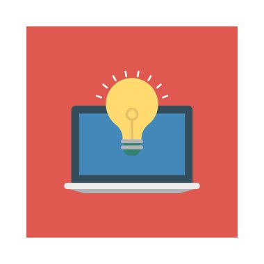 yaratıcı bir fikir lamba vektör çizim 