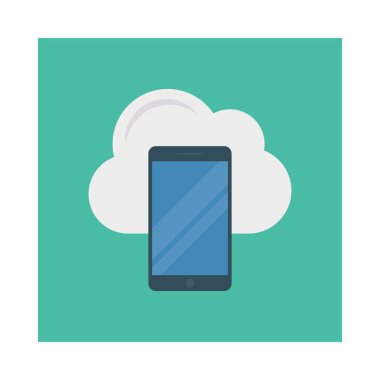 cep telefonu bulut vektör çizim 