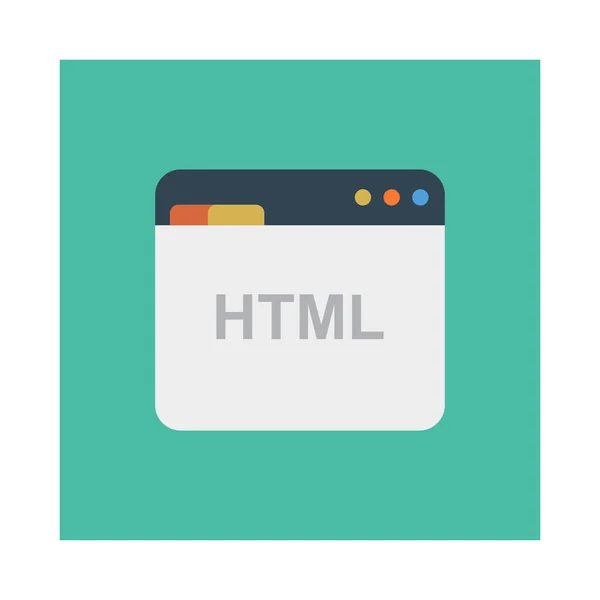 Html Desarrollo Navegador Vector Ilustración — Archivo Imágenes Vectoriales