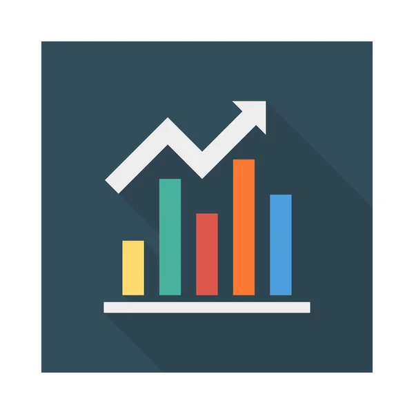 Gráfico Gráfico Aumento Ilustração Vetorial —  Vetores de Stock