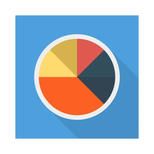 Pie Graph Chart Vektorgrafik Illustration — Stockvektor