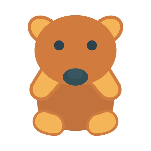 Teddy Bear Gift Vector Illustration — Stock Vector