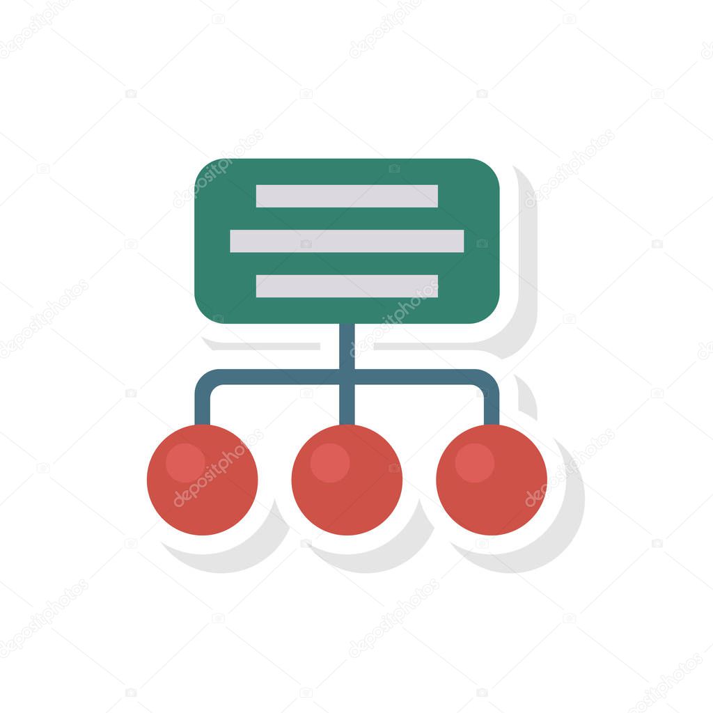 hierarchy   structure   chart   vector illustration 