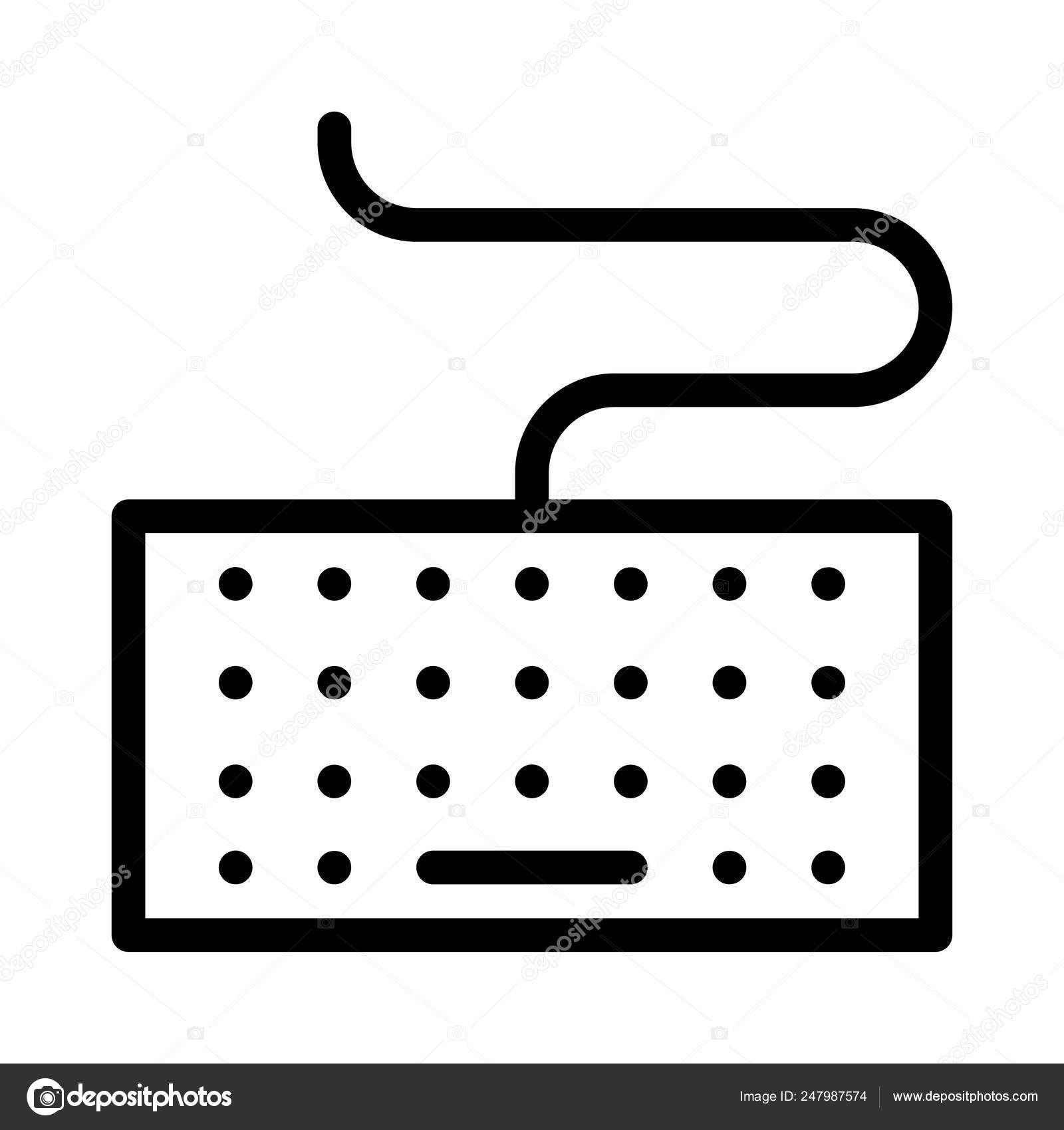 Keyboard computer typing vector illustration stock vector by