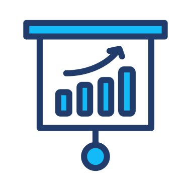 büyüme grafiği grafik vektör çizim 