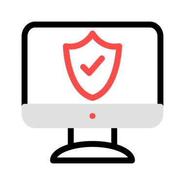 güvenli koruma kalkanı vektör çizim 