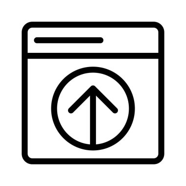 Web sayfası ok vektör çizim yükleme 