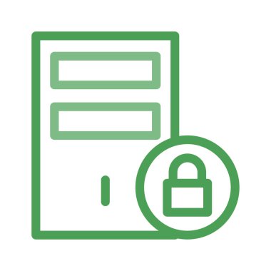 Özel kilit güvenli vektör çizim 