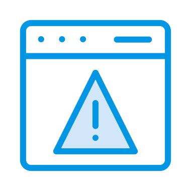 ünlem uyarı işareti düz simgesi beyaz arka plan, vektör, illüstrasyon izole