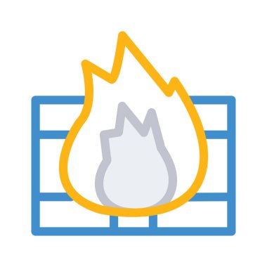 Güvenlik Duvarı koruma güvenli vektör çizim 