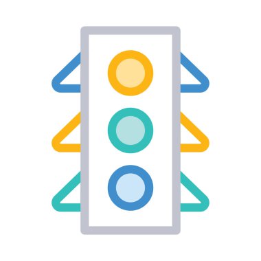 sinyal trafik yol vektör çizim 