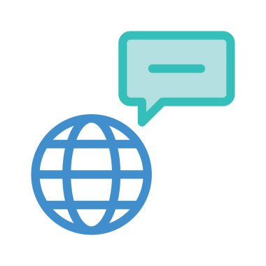 Beyaz arka plan, vektör, illüstrasyon izole tarayıcı düz simgesini içeren metin mesajı 