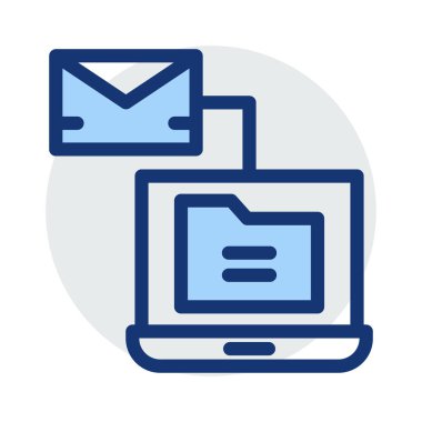 ileti gelen kutusu posta vektör çizim 