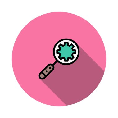 ayar arama yapılandırma vektör çizim 