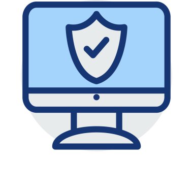 güvenli koruma kalkanı vektör çizim 