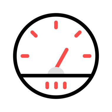 hız ölçer ölçü vektör çizim 