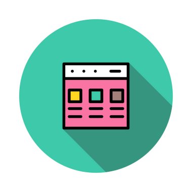 Web sayfası tarayıcı vektör çizim 