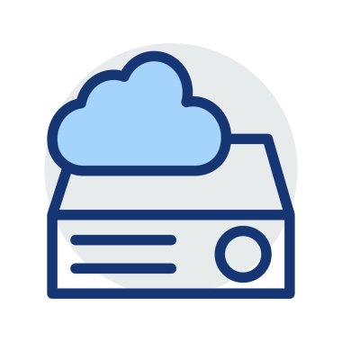 barındırma bulut veritabanı vektör çizim 