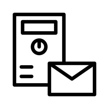 ileti gelen kutusu posta vektör çizim 