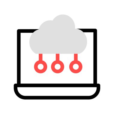 Ağ bulut vektör çizim 