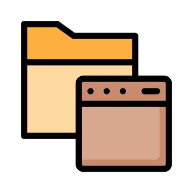 Web sayfası tarayıcı vektör çizim 