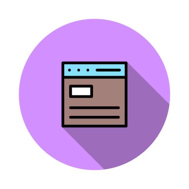 Web sayfası tarayıcı vektör çizim 