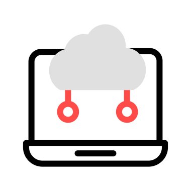 Ağ vektör çizim bulut 