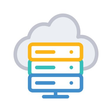 veritabanı sunucusu vektör çizim barındırma 