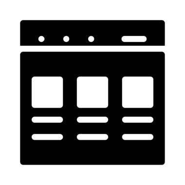 Web sayfası tarayıcı vektör çizim 