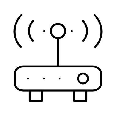 yönlendirici modem anten vektör çizim 
