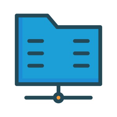 Klasör Paylaşım dizin vektör çizim 