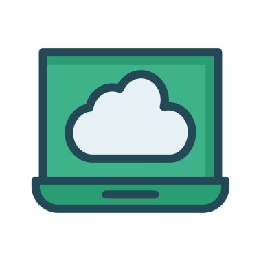 bulut sunucu veritabanı vektör çizim 