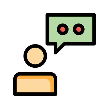 profil Kullanıcı Mesaj vektör çizim 