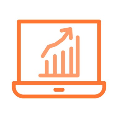 büyüme grafiği grafik vektör çizim 