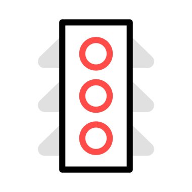 sinyal trafik yol vektör çizim 