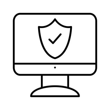 güvenli koruma kalkanı vektör çizim 