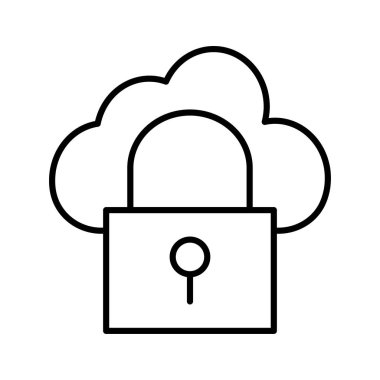 Özel kilit güvenli vektör çizim 