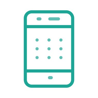Güvenlik desen telefon kilit vektör çizim 