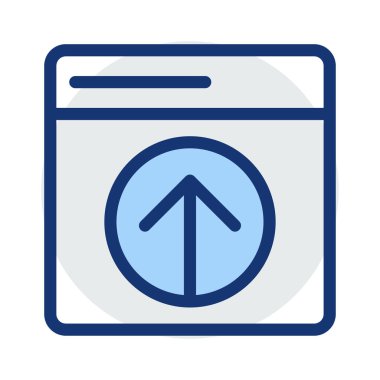 Web sayfası ok vektör çizim yükleme 