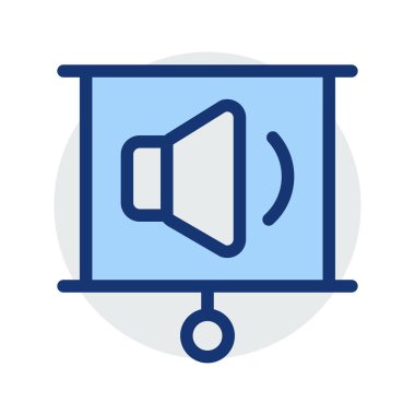 birim ses hoparlör vektör çizim 