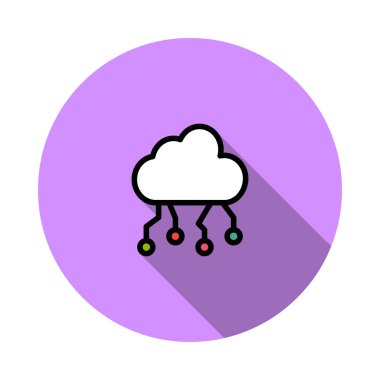 Ağ vektör çizim bulut 