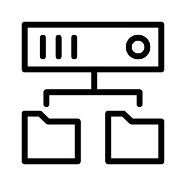 ağ sunucusu bağlantı vektör çizim 