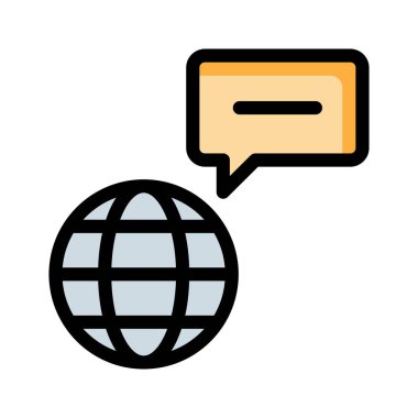 metin iletisi tarayıcı vektör çizim 