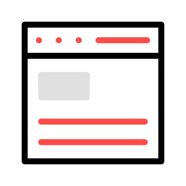 Web sayfası tarayıcı vektör çizim 