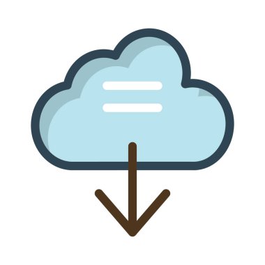 bulut sunucu vektör çizim indir 