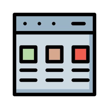 Web sayfası tarayıcı vektör çizim 