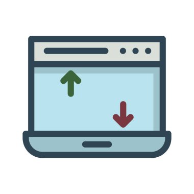 Download tarayıcı vektör çizim upload 