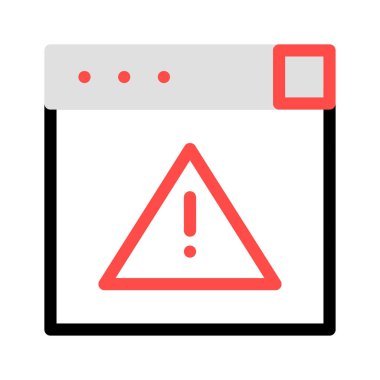 ünlem hata uyarı vektör çizim 